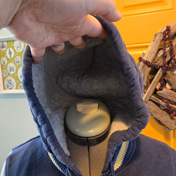 Aeropostale Medium Y2K Retro Varsity Quilted Embroidered Hoodie Jacket - Picture 5 of 6